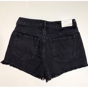 PacSun High Waisted Cut-off Black Denim Shorts